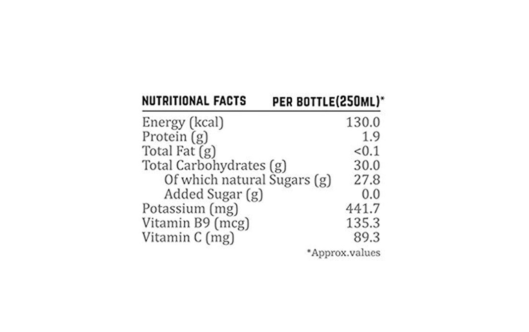 Second Nature Cold Extracted Fruit Juice Valencia Orange   Plastic Bottle  250 millilitre